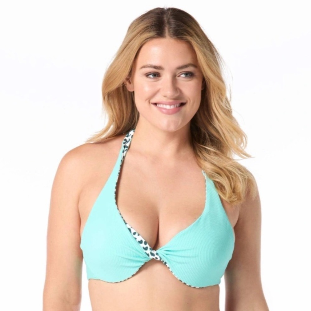 Coco Reef Verso Bra Sized Twist Reversible Underwire Bikini Top 32/34D - Picture 3 of 5